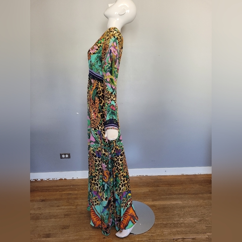 Camilla The Jungle Book Long Dress With Bell Sleeve, BNWT, Size M - Picture 10 of 12
